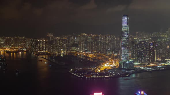 Cityscape Hong Kong Yau Tsim Mong District Skyscraper