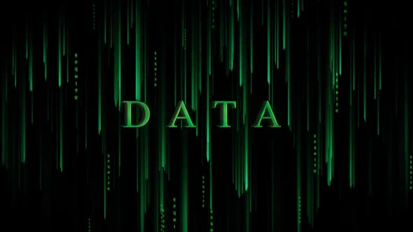 Digital Cyber Background Data