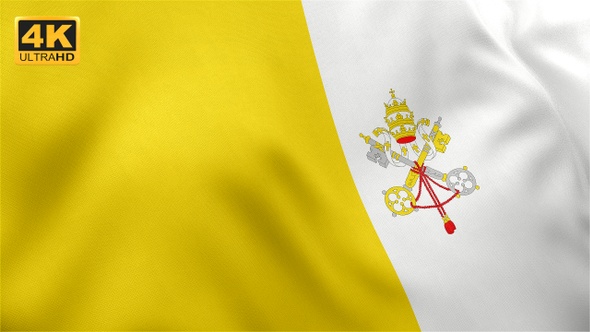 Vatican City Flag - 4K