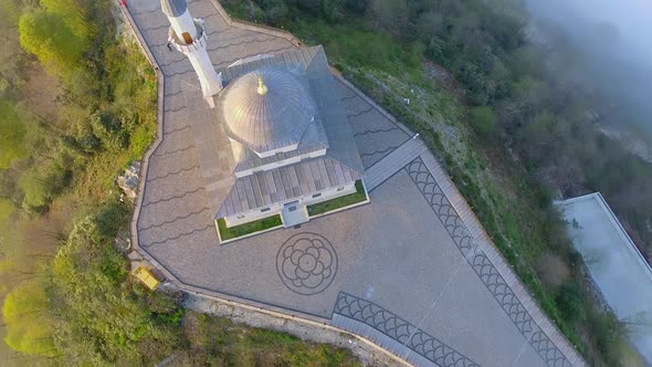 Single Minaret Square Mosque