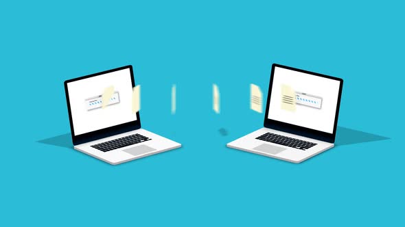 Files or data transferring process between two notebooks. Backup, sharing files.
