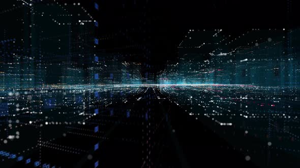 Abstract Hologram 3D Smart City alt
