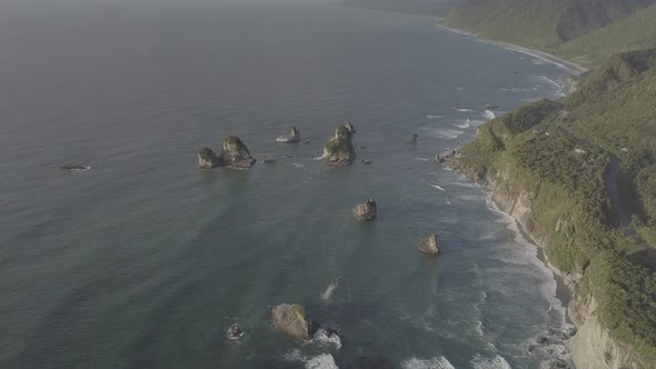 Beautiful coast aerial