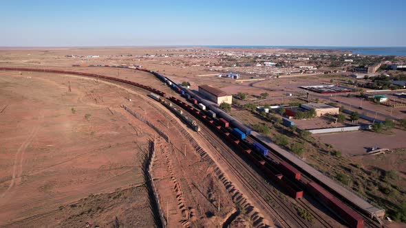 The Train is Traveling By Rail