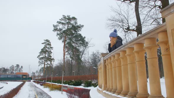 Positive Woman Talking On The Phone