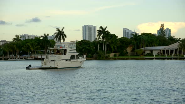 Cinematic Parallax 4k Motion Video Boat In Bay Of Water