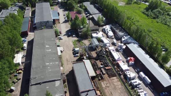 Flying a Quadcopter Over an Industrial Area