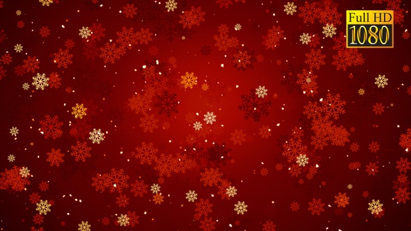 Red Christmas Flakes