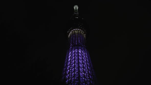 Tokyo Sky Tree At Night City