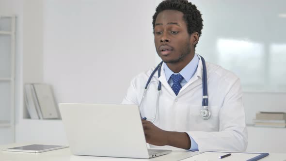 Video Chat with Patient By African Doctor