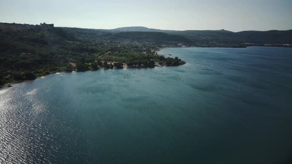 Panoramic View of Lake Bracciano