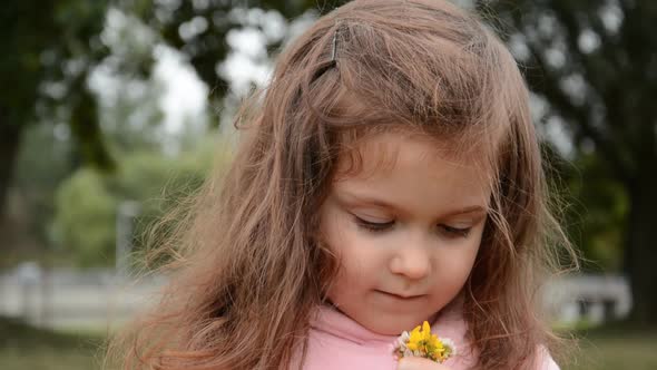 Little Girl Portrait Close Up