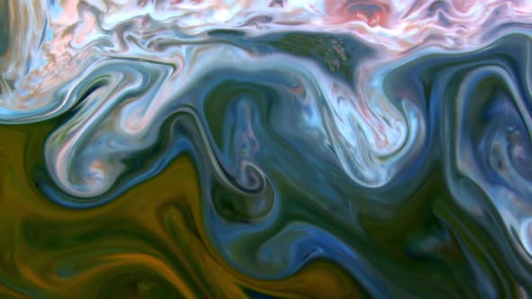 Colorful Chaos Ink Spread In Liquid Paint alt