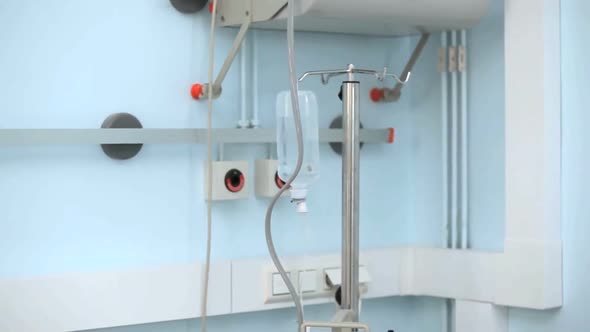 Female patient sleeping on a medical bed