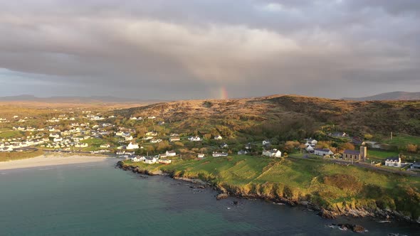 Aerial View of Portnoo in County Donegal Ireland