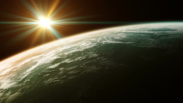 Beautiful View Of Planet From Space. alt