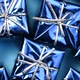 Moving Blue Gift Boxes on Blue Color Background. Christmas and New Year Rotating Backdrop. Present - VideoHive Item for Sale