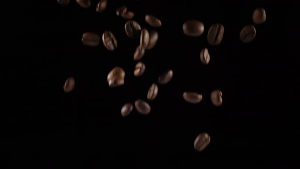 Coffee Beans in a Free Fall