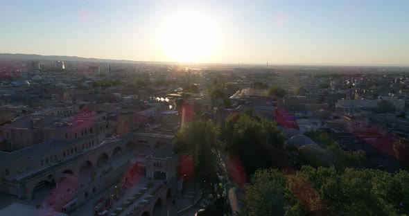 City And Roofs Aerial View