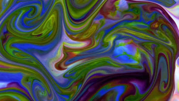 Abstract Colorful Chaos Ink Spread In Liquid Paint Turbulence Movement2 alt