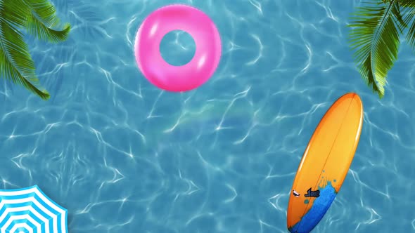 Summer Swimming Pool Background