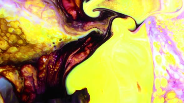 Abstract Colorful Sacral Liquid Waves Texture 170