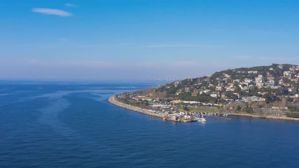 Istanbul Maltepe Bosphorus Aerial View