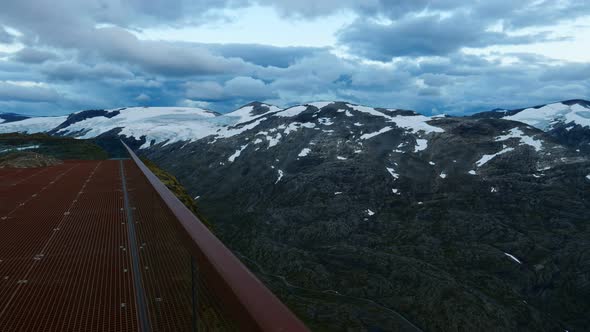 Snowy Mountain Tops, Dalsnibba Norway