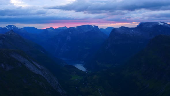 Geirangerfjord From Dalsnibba Viewpoint, Norway