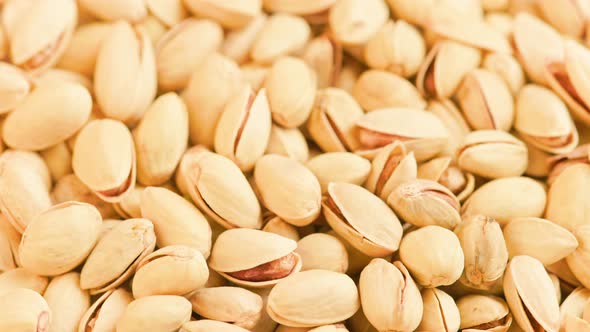 Looped Rotating Pistachios Full Frame Closeup Background