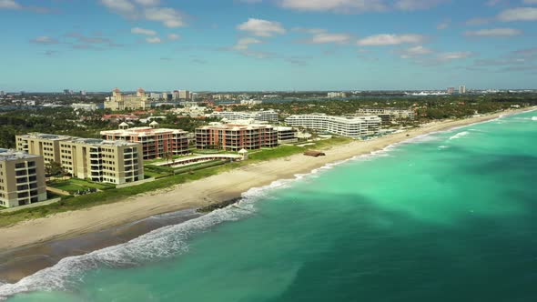 Beautiful aerial video West Palm Beach Florida United States