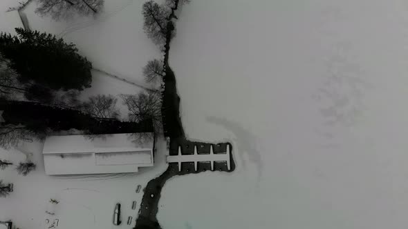 Drone Video of Mountains in Winter in Austria 