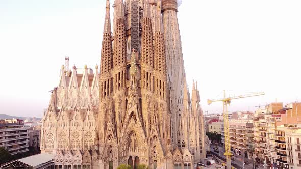 View of Sagrada Familia From the Air