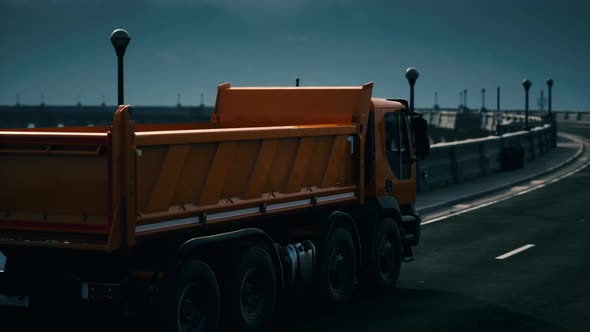 Big Lorry Truck on the Bridge