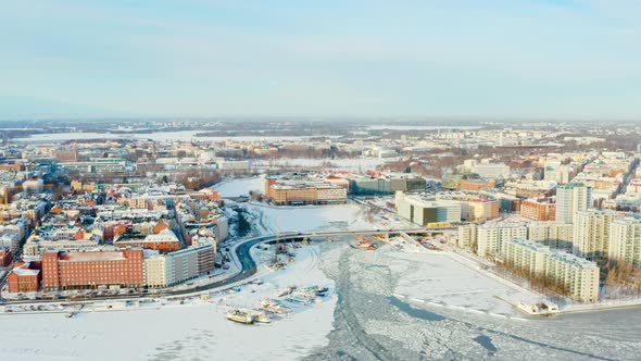 Aerial View Helsinki Finland