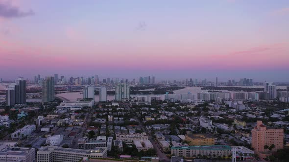 Miami at Blue Hour in the Morning