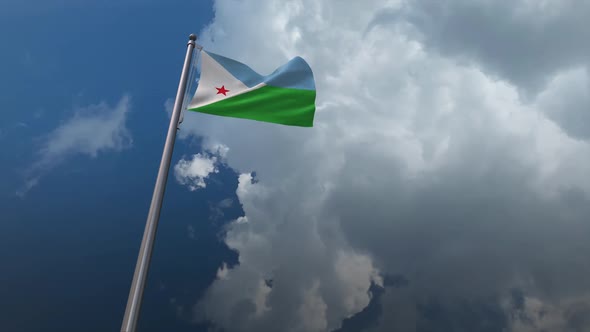 Djibouti Flag Waving 2K