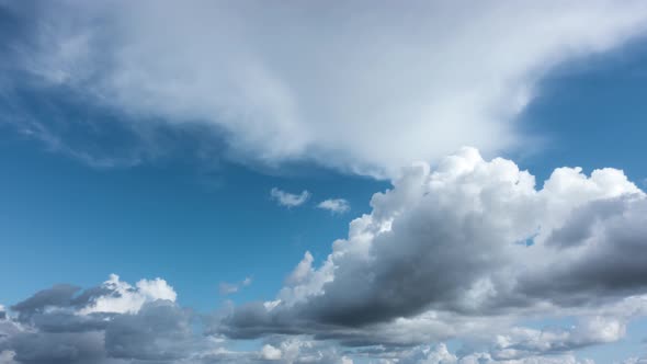 Beautiful Moving Clouds Background Time Lapse