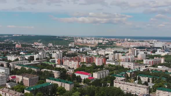 Aerial View  Of The  Cheboksary In Russia, Chuvashia  Republic