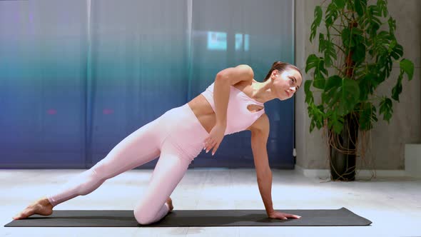 yoga girl at the gym