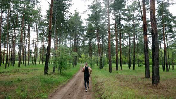 Running in the forest