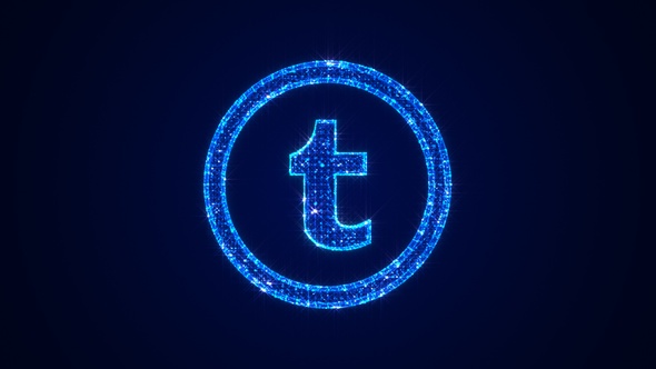 Social Media Tumblr Icon Hologram