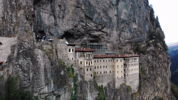 Sumela Monastery Turkey Aerial View