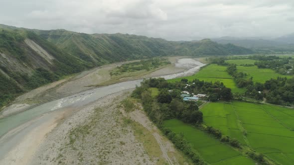 Mountain Valley in the Philippines