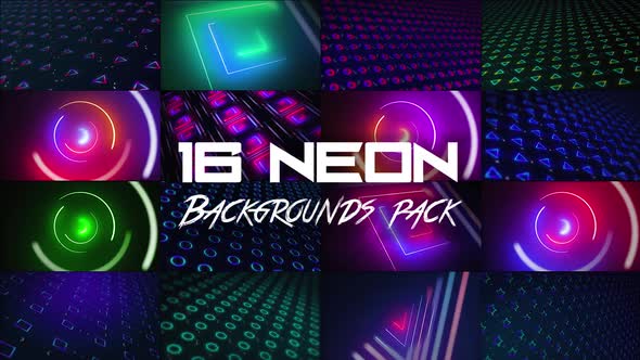 Neon Patterns Backgrounds