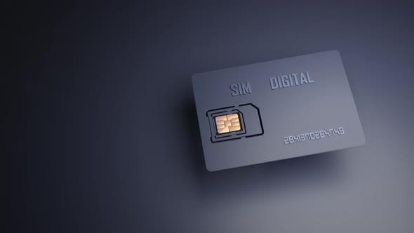 Sim card of a cellular mobile phone.