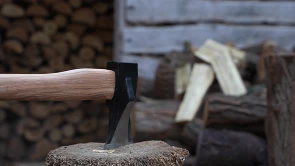 Chopping Wood with Axe 19