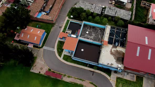 Daytime 4k Aerial footage over Plaza Limacpampa in Cusco City, Peru during Coronavirus lockdown, til