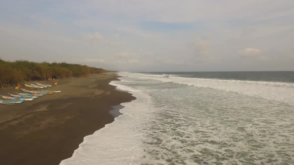 Sandy Beach Near the Ocean