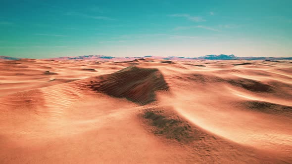 Sand Dunes at Sunset in the Sahara Desert in Libya